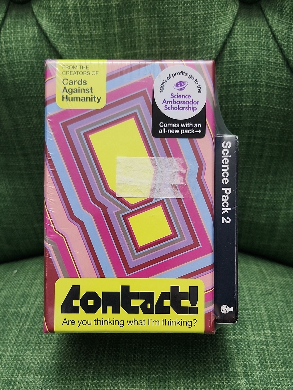 Contact! Party Card Game - Pink Geometric Box
